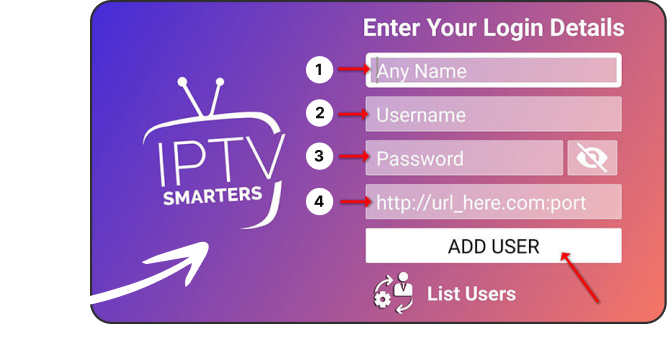 IPTV instellen met Smarters Pro